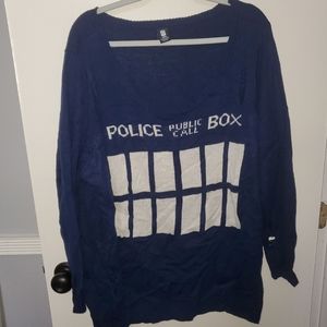 Dr. Who Torrid Destructed Details Sweater